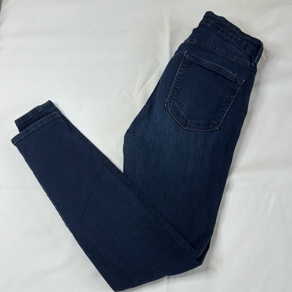 Good American Good Legs Blue Skinny Jeans Stretchy Fit